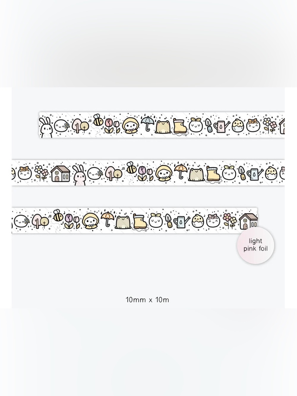 TheCoffeeMonsterzCo Spring Doodles Washi Tape - 10mm